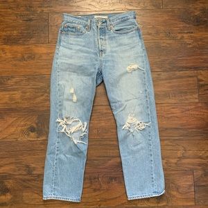 Levi’s Wedgie Straight, high waisted jeans